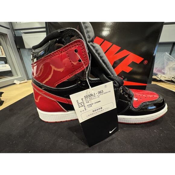 Jordan 1 Retro OG High Patent Bred 10.5 LS(330316) main image 8